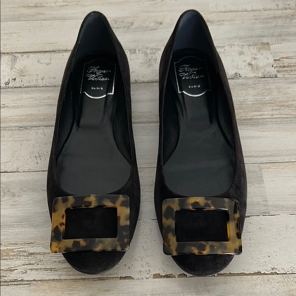 COPY - Roger Vivier Black Suede Women's Shoes 38.5